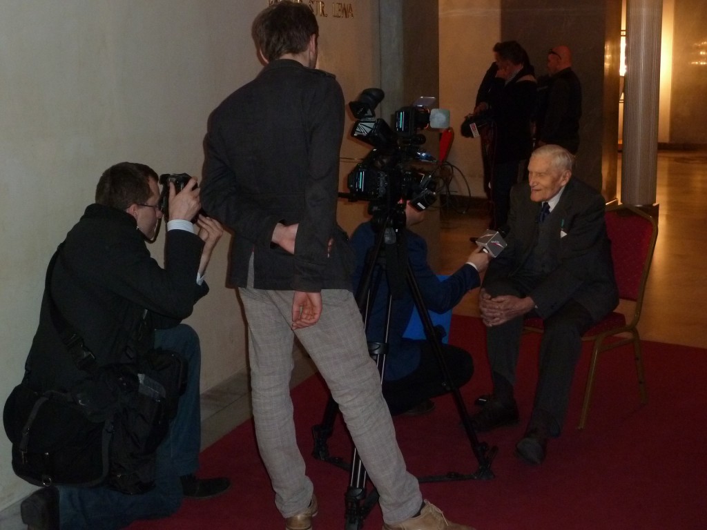 One of nearly a dozen interviews with Professor Kieżun after the film.