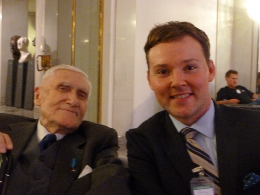 With Professor Kieżun, May 7, 2014
