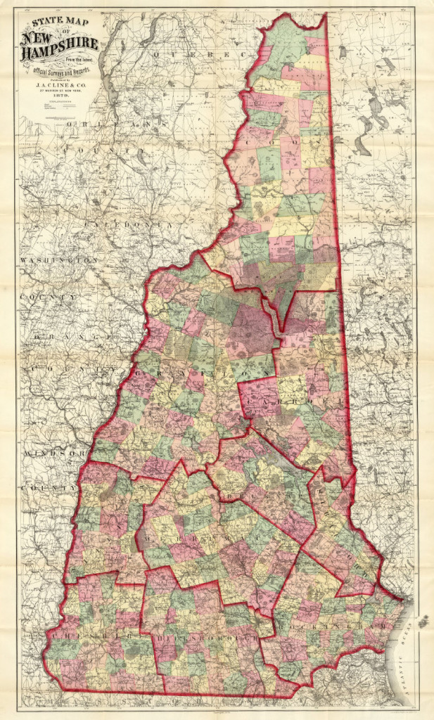 New Hampshire historical map